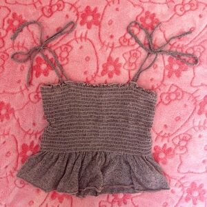 Purple Ruffled Camisole Top